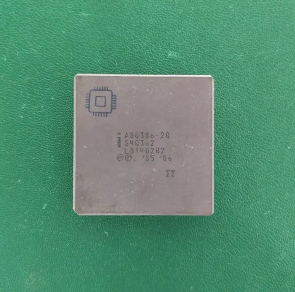 Intel A80386-20 Vintage Ceramic CPU for gold scrap recovery