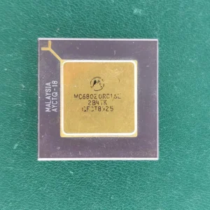 Motorola MC6802CRC15L Vintage 8-Bit Microprocessor Ceramic PGA Gold Cap