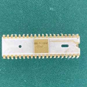 AMI 7603KAF White Ceramic Gold Lead Vintage IC Microchip
