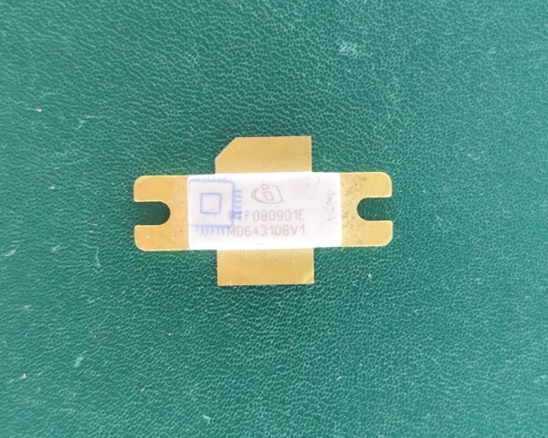 Vintage RF Power Transistor Gold Flange Ceramic High-Frequency Component