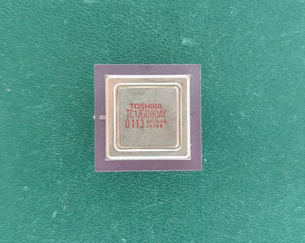 Toshiba TC17G080AY Vintage Ceramic PGA Microprocessor – Rare Japanese Collectible CPU