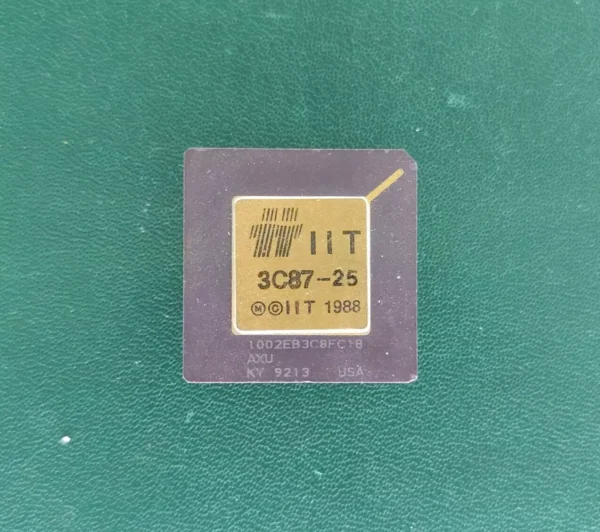 IIT 3C87-25 Vintage Ceramic CPU 1988 rare gold recovery