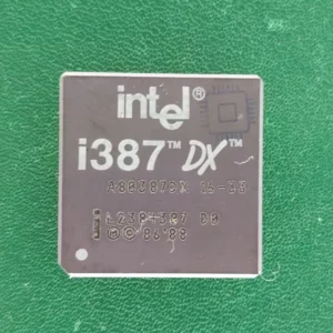 Intel i387DX 80387 Math Coprocessor – Vintage Ceramic PGA FPU for 386DX