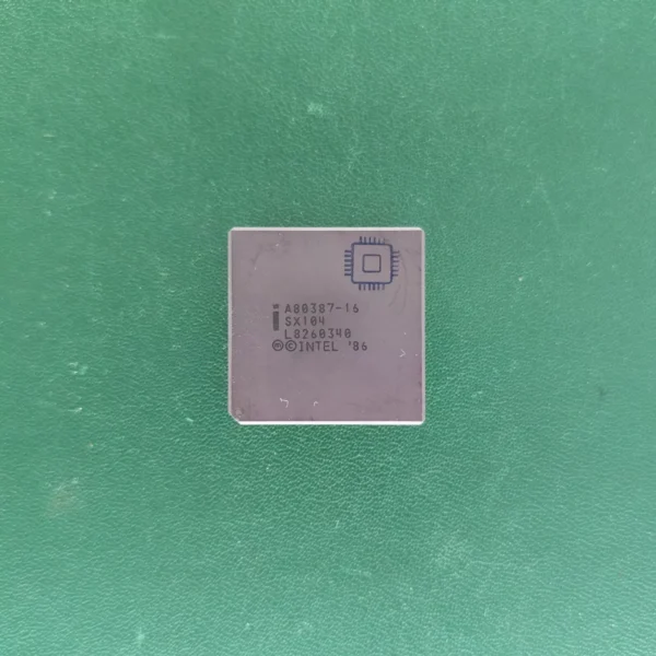 Intel A80387-16 SX104 Vintage Ceramic CPU for gold scrap recovery