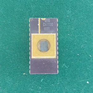 GTE CM7792 vintage ceramic DIP IC with gold lid and die window