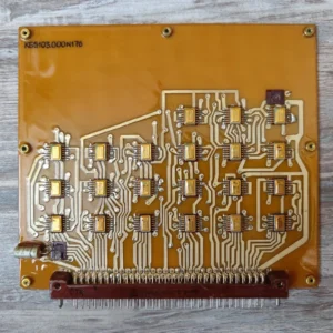 K54103.000N176 Soviet PCB with gold-ceramic ICs – Vintage USSR electronics