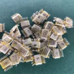Fifty Soviet ceramic IC chips with gold-plated pins for gold scrap recovery