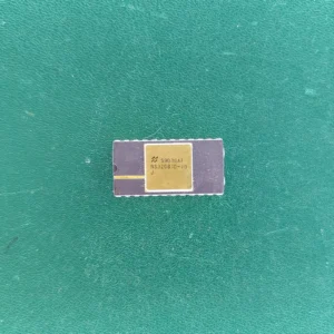 National Semiconductor NS32081D-10J ceramic FPU with gold top on green background