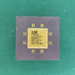 LSI L1A9162 vintage ceramic CPU with gold top on green background
