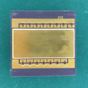 HP 5181-2742 Ceramic Hybrid Substrate – Large Gold Plate – Vintage Hewlett-Packard Component