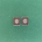 Two 27C512-25 ceramic EPROM IC chips with quartz windows for gold recovery