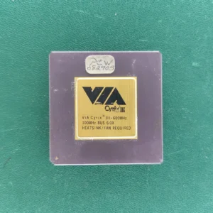 1 PC VIA Cyrix III 600MHz – Vintage Ceramic CPU Collector’s Item / Rare Gold Top Chip