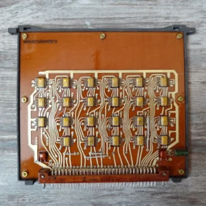 Soviet military electronic board with ceramic IC chips for gold recovery